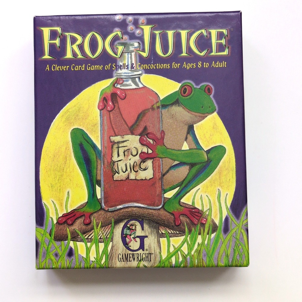 Gamewright Frog Juice Card Game Spells & Concoctions Ages 8+ COMPLETE 1997